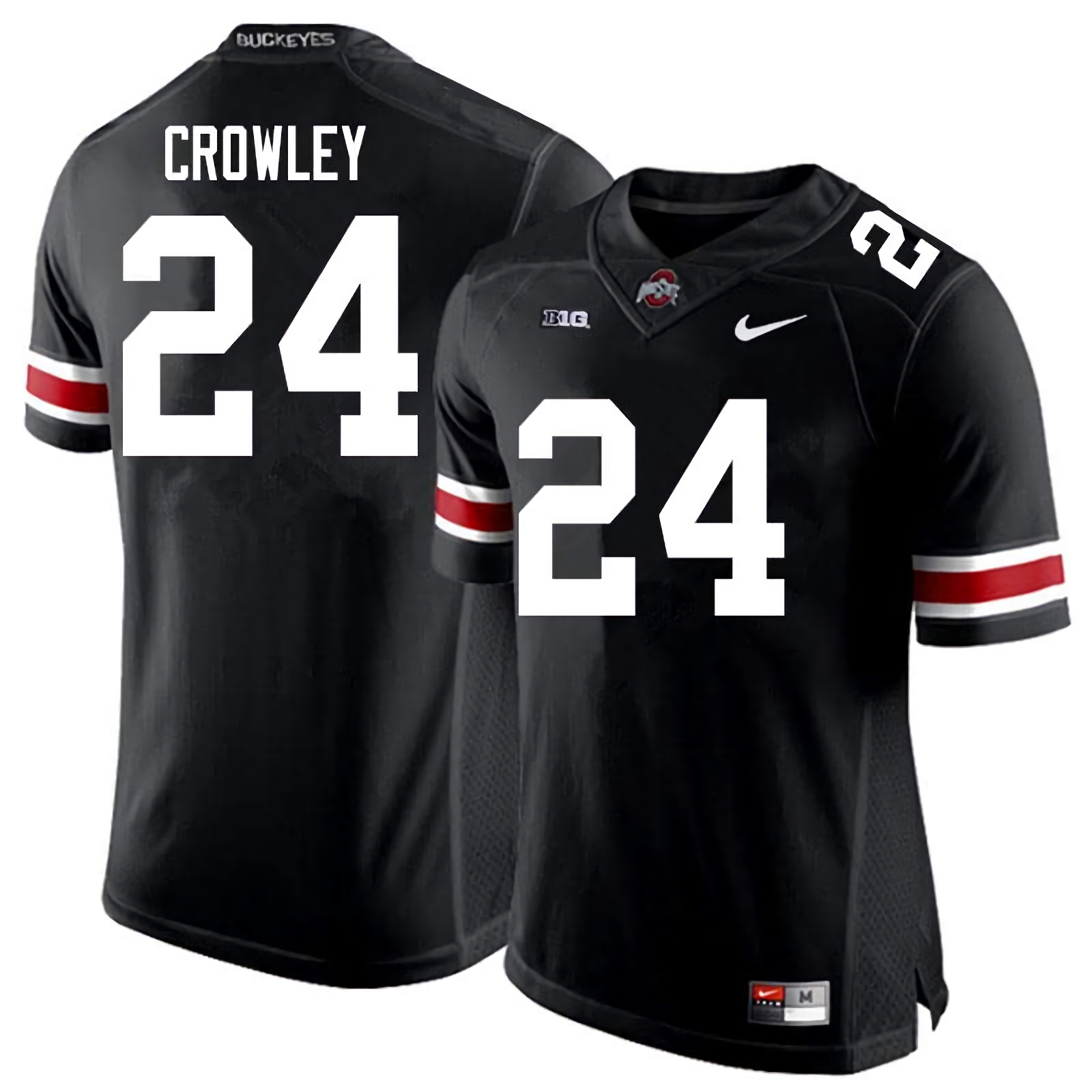 Marcus Crowley Ohio State Buckeyes Men's NCAA #24 Nike Black College Stitched Football Jersey YQB0056PQ